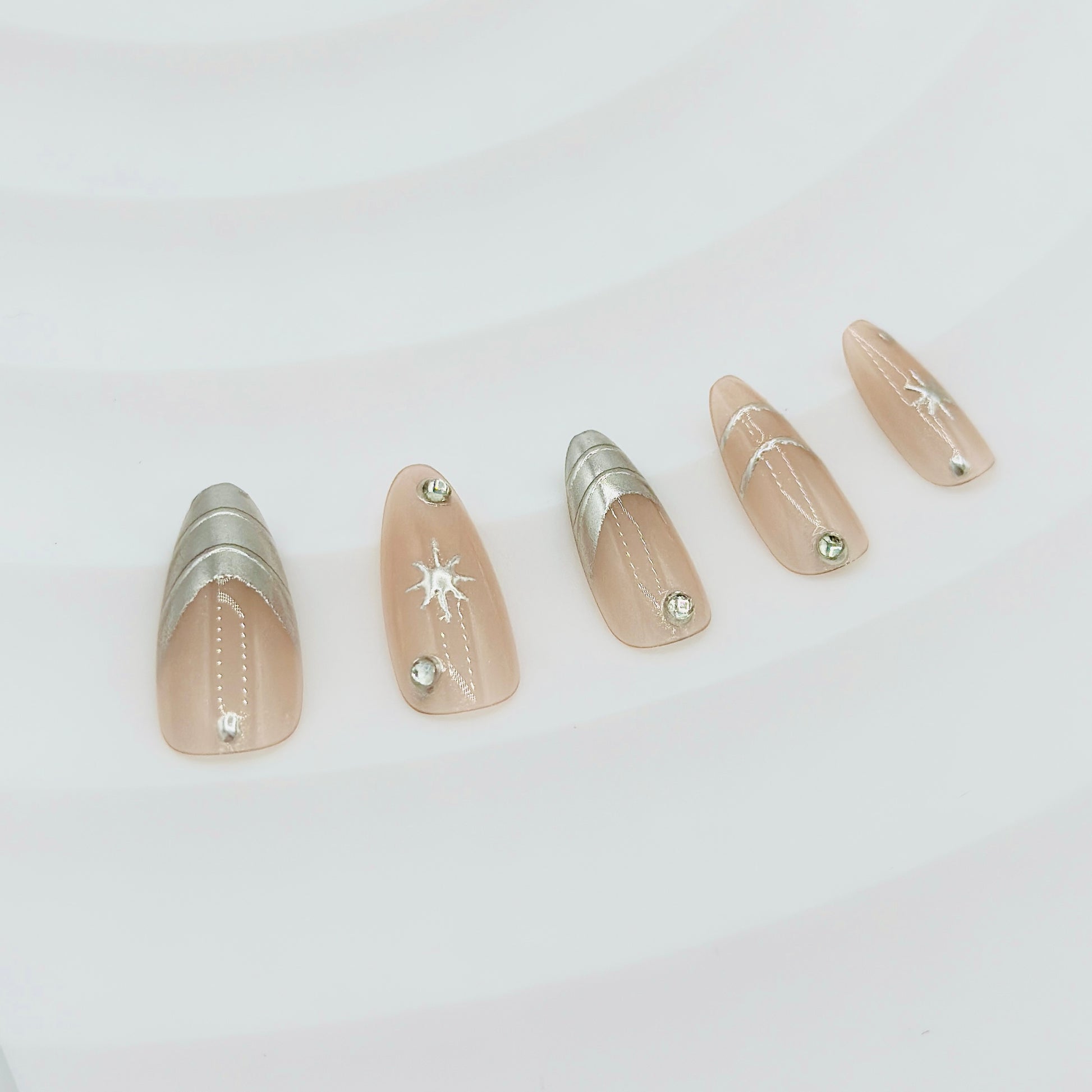 Lunar Elegance Press-On Nails