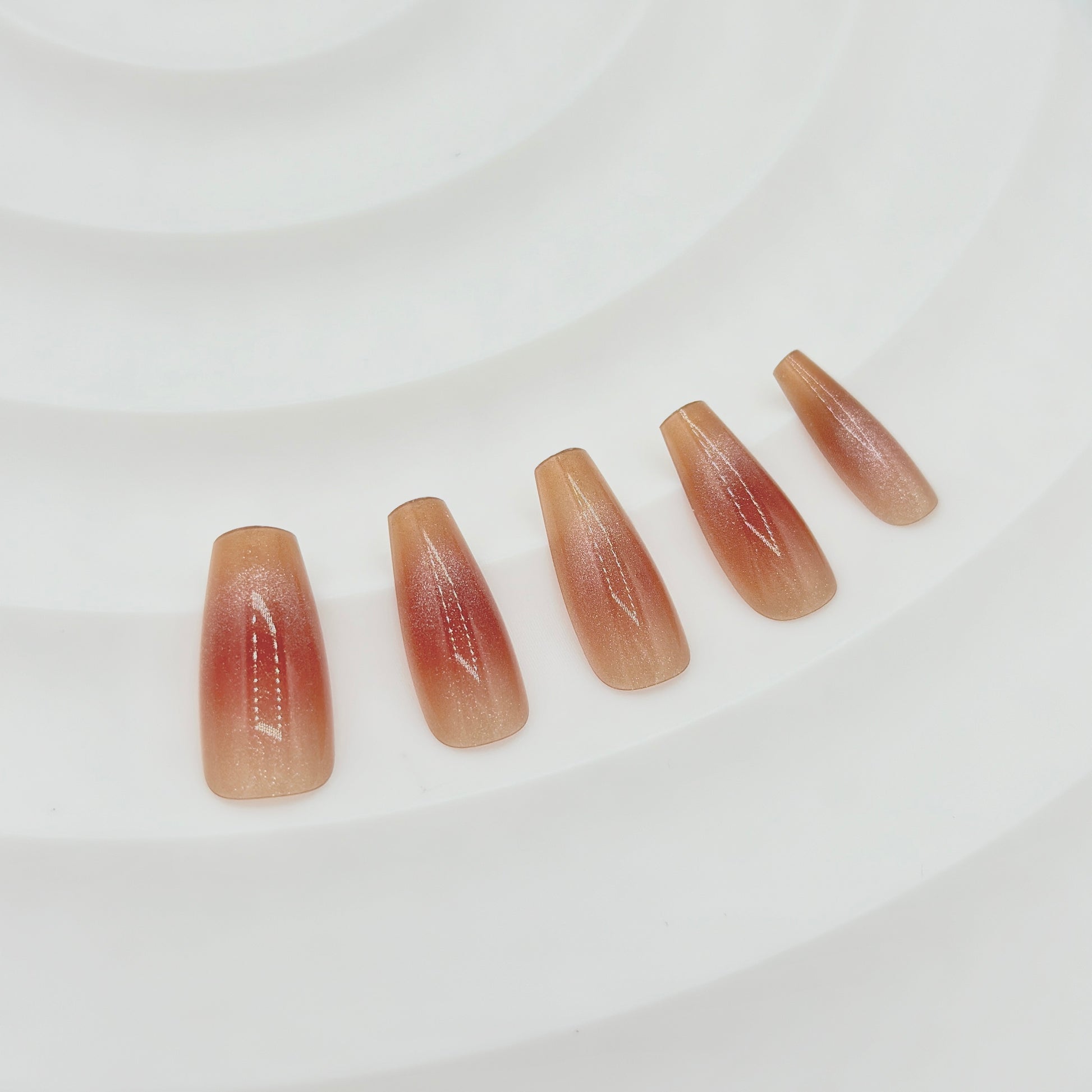 Frosted Blush Press-On Nails