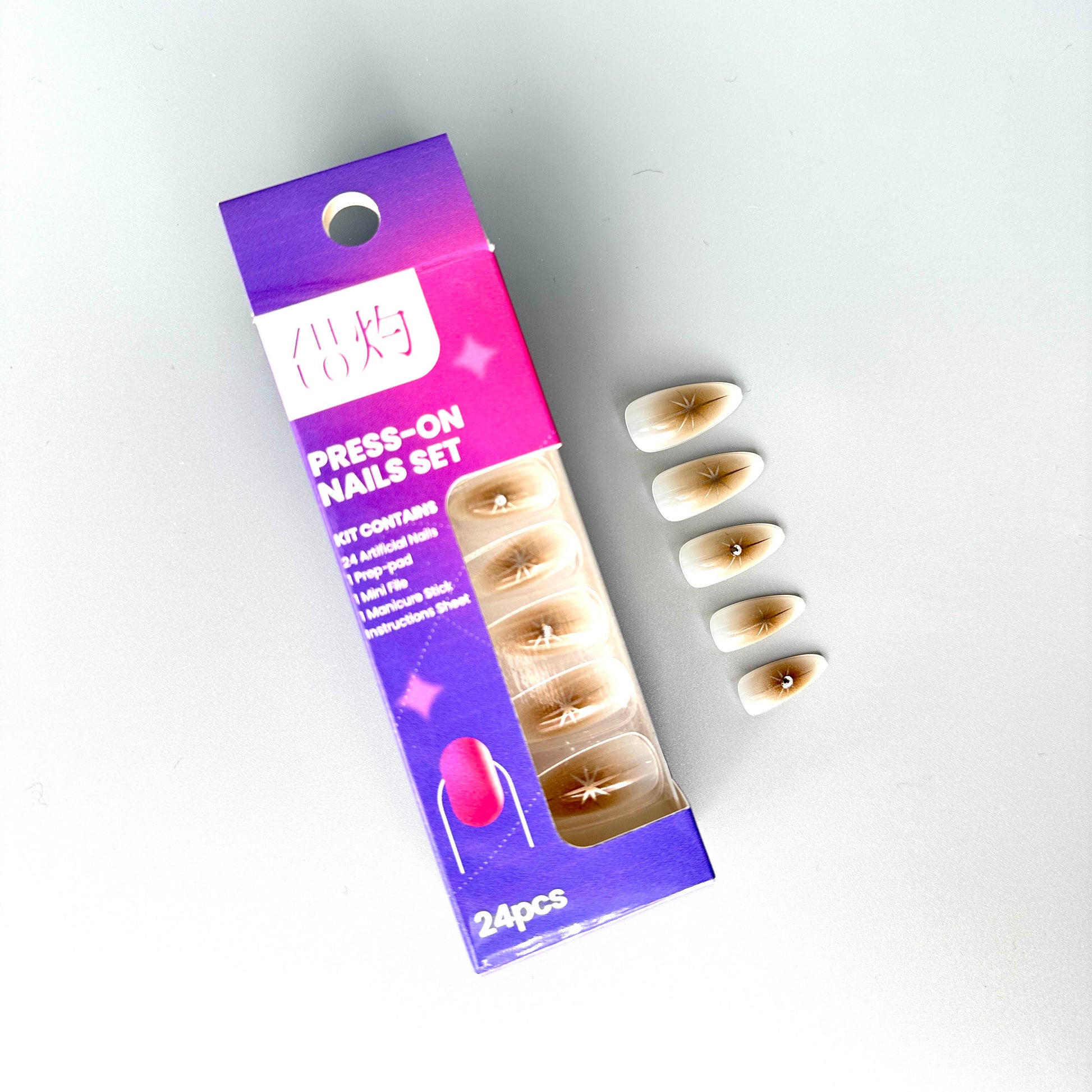 Stellar Radiance Press-On Nails