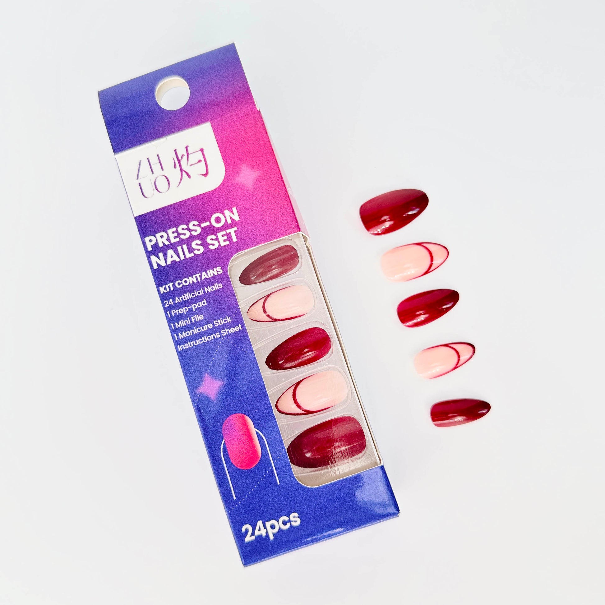 Crimson Grace Press-On Nails