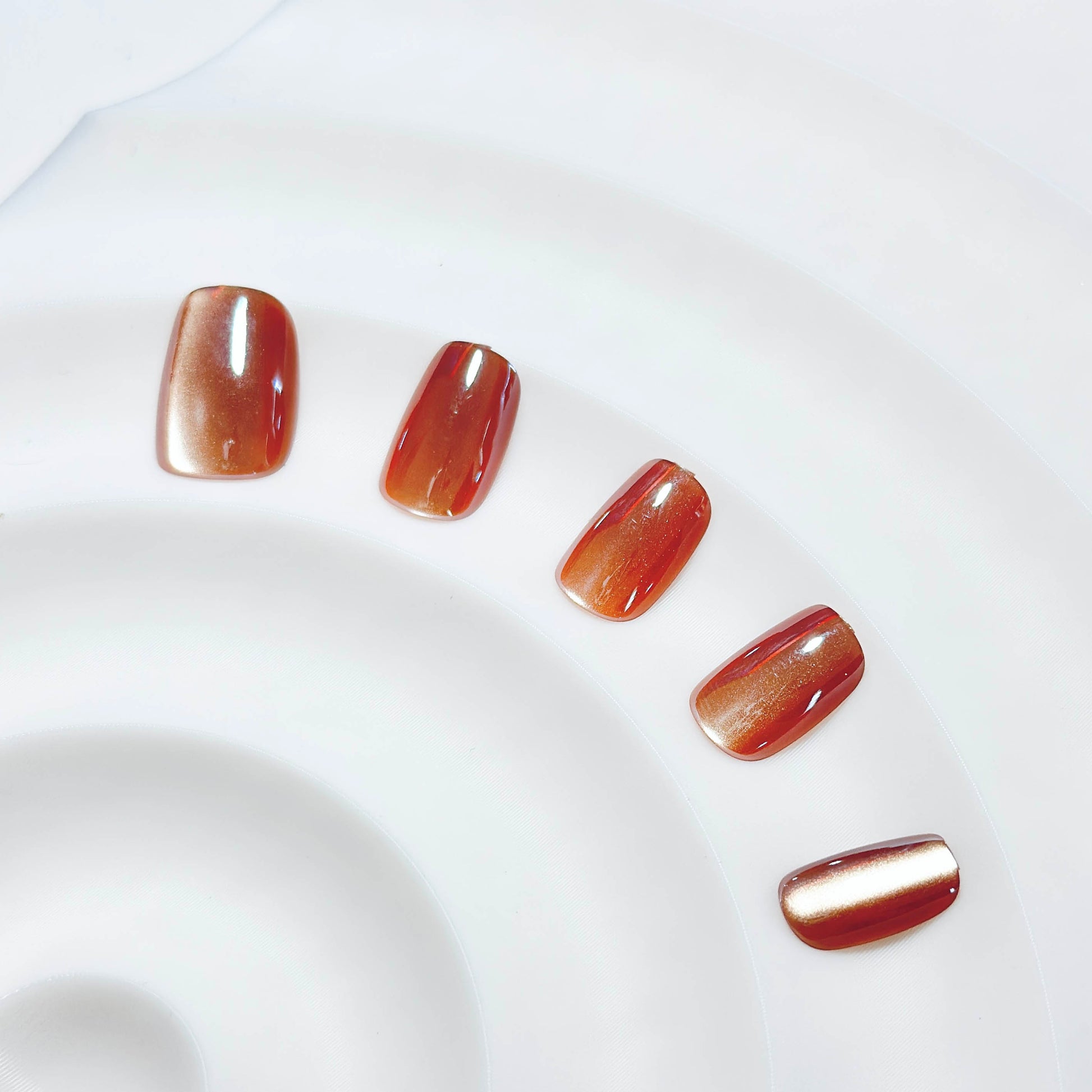 Amber Gleam Press-On Nails