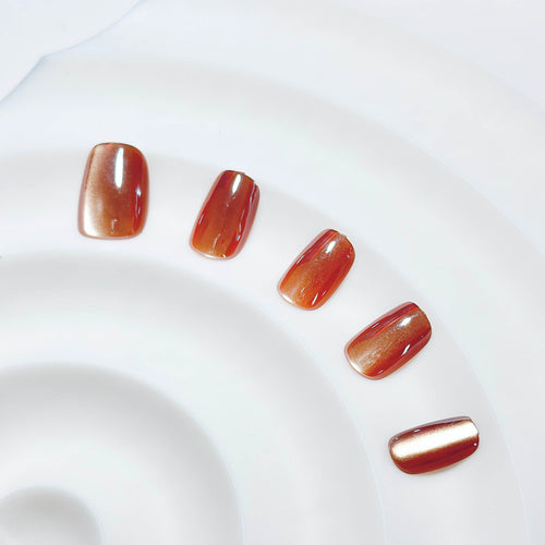 Amber Gleam Press-On Nails