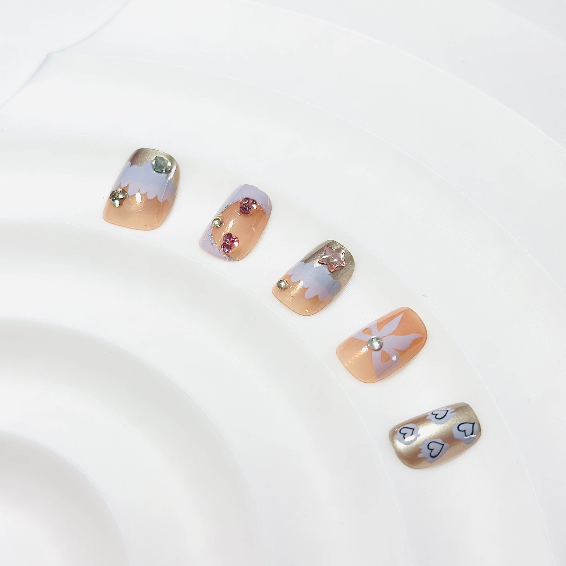 Whimsical Bloom Press-On Nails